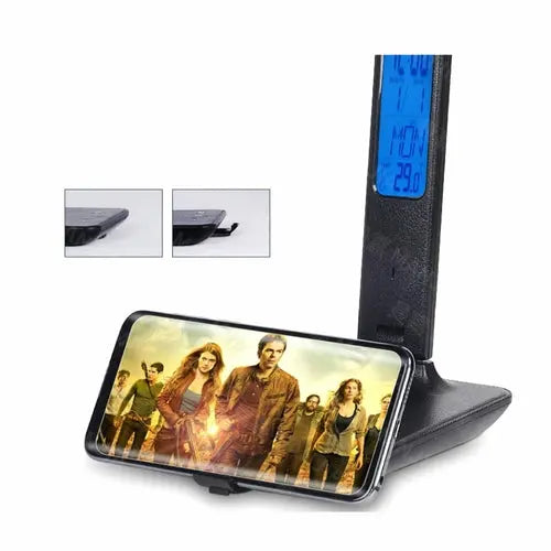 Lamp Plus 3 in 1 Lamp With Phone Charger, Clock And Thermostat One Stop Shop