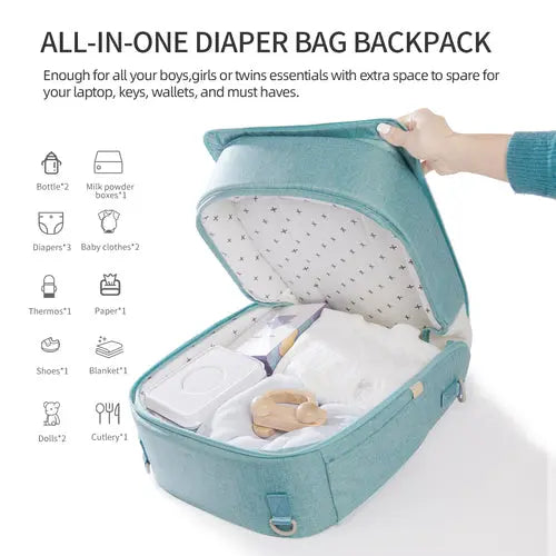 Portable Diaper Bag Backpack One Stop Shop