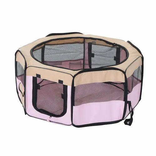 Pet Play Pen 37.4” Playpen Exercise Dog Puppy Cat Fence Portable One Stop Shop