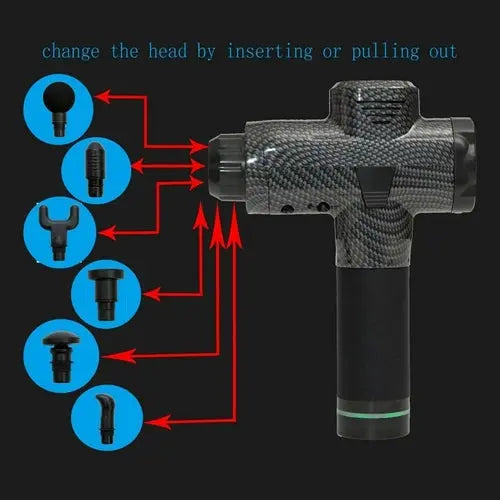 30 Speeds Premium 6 Heads  Handheld Massager One Stop Shop