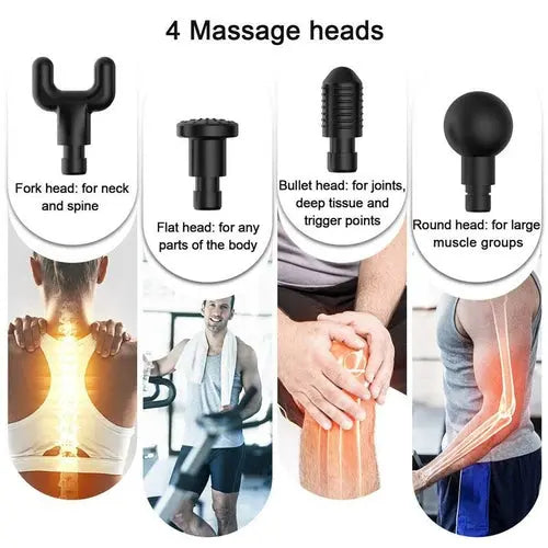 30 Speeds Premium 6 Heads  Handheld Massager One Stop Shop